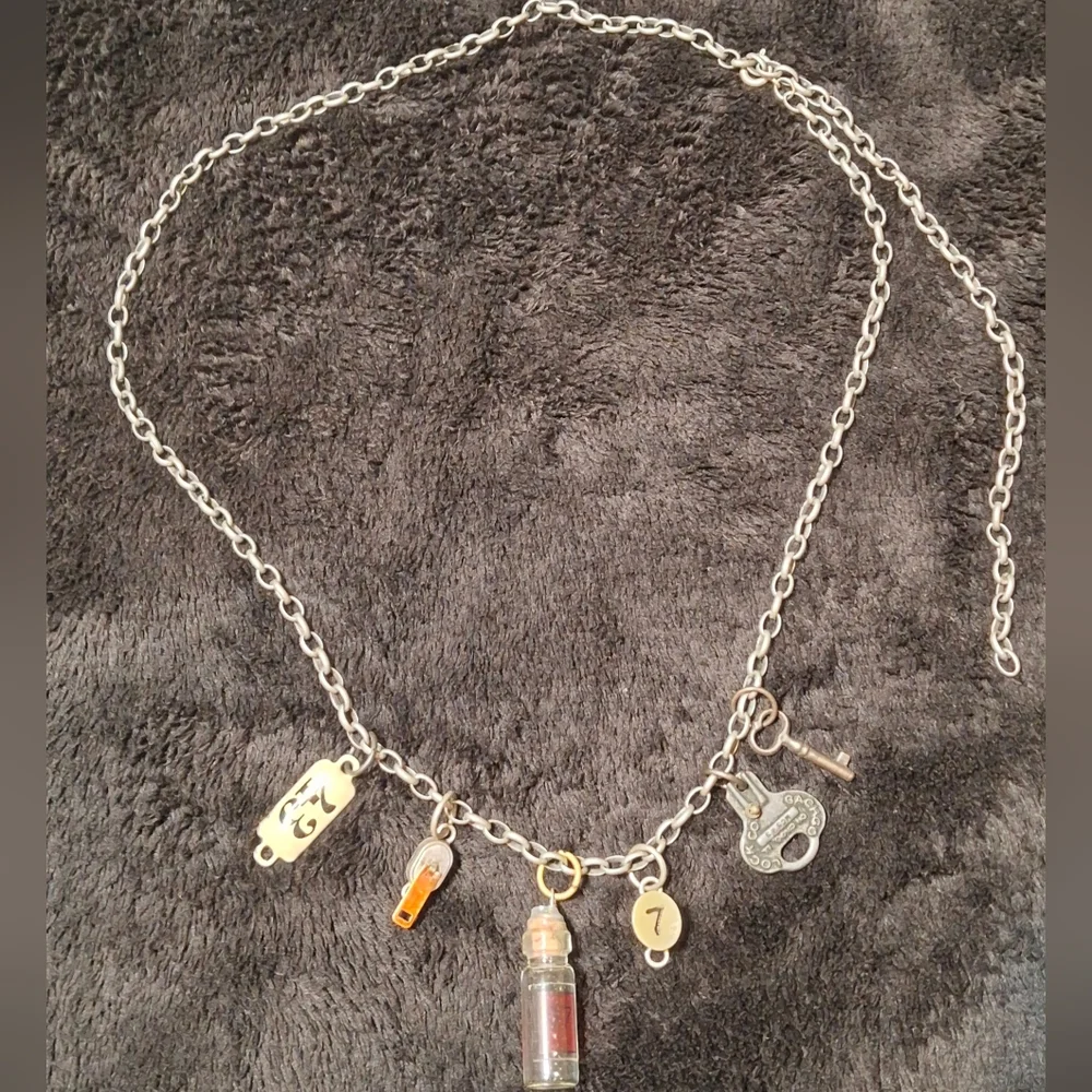 Charm necklace womens mens goth whymsygoth‎ witchy rave fairygoth punk grunge